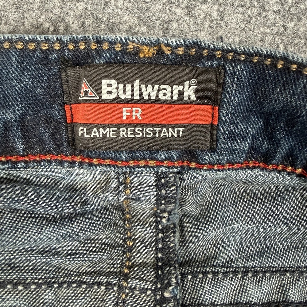 Bulwark FR Jeans Mens 40x36 PSJ2SD2 Flame Resistant Stretch Denim Work Pants - Picture 7 of 11